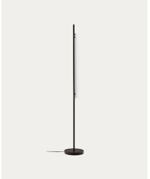 Vauxall floor lamp made of metal and frosted glass
