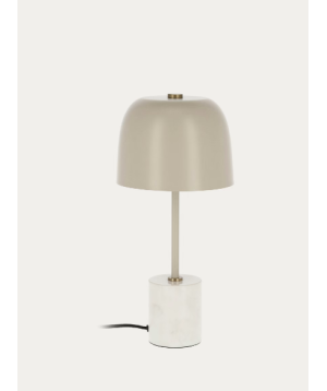 Alish table lamp in metal and marble